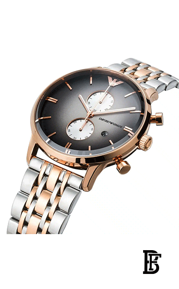 EMPORIO ARMANI Men's Stainless Steel Chronograph Buckle Watch AR1721 image 2