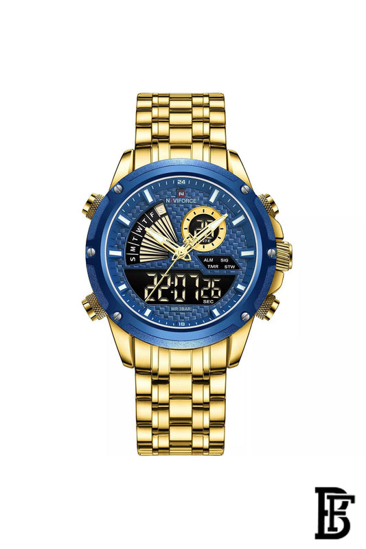 NAVIFORCE NF9205 G/BE      MEN'S Stainless Steel Analog Wrist Watch image 0