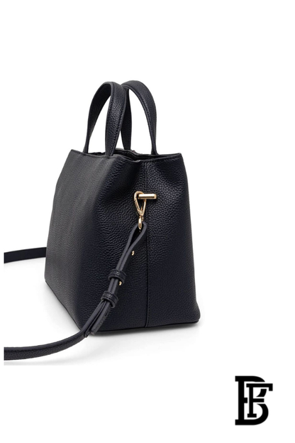 Tommy Hilfiger Dark Blue Leather Women Handbag  – Elegant Everyday Handbag image 6