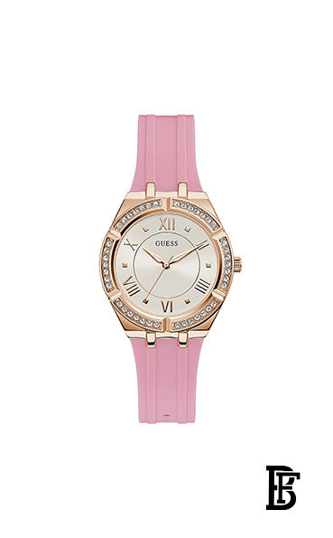 GUESS GW0034L3 Women's Smooth Silicone Strap Watch + Gift perfume tester 30 ml image 2