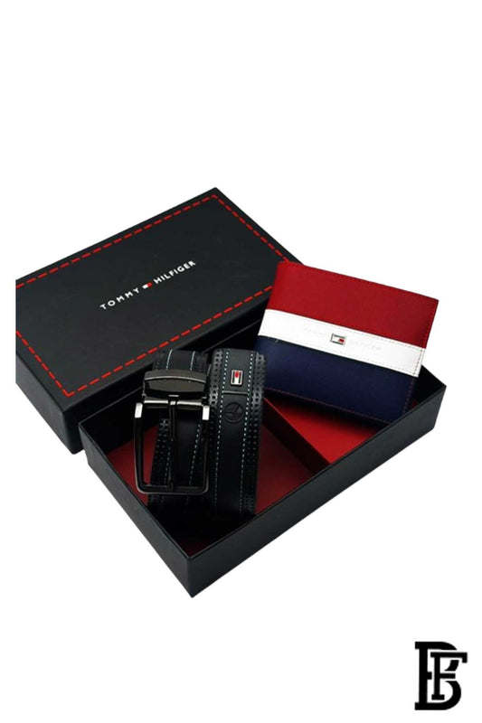 Tommy Hilfiger Set is a Men's Wallet and a Classic Black Belt image 0