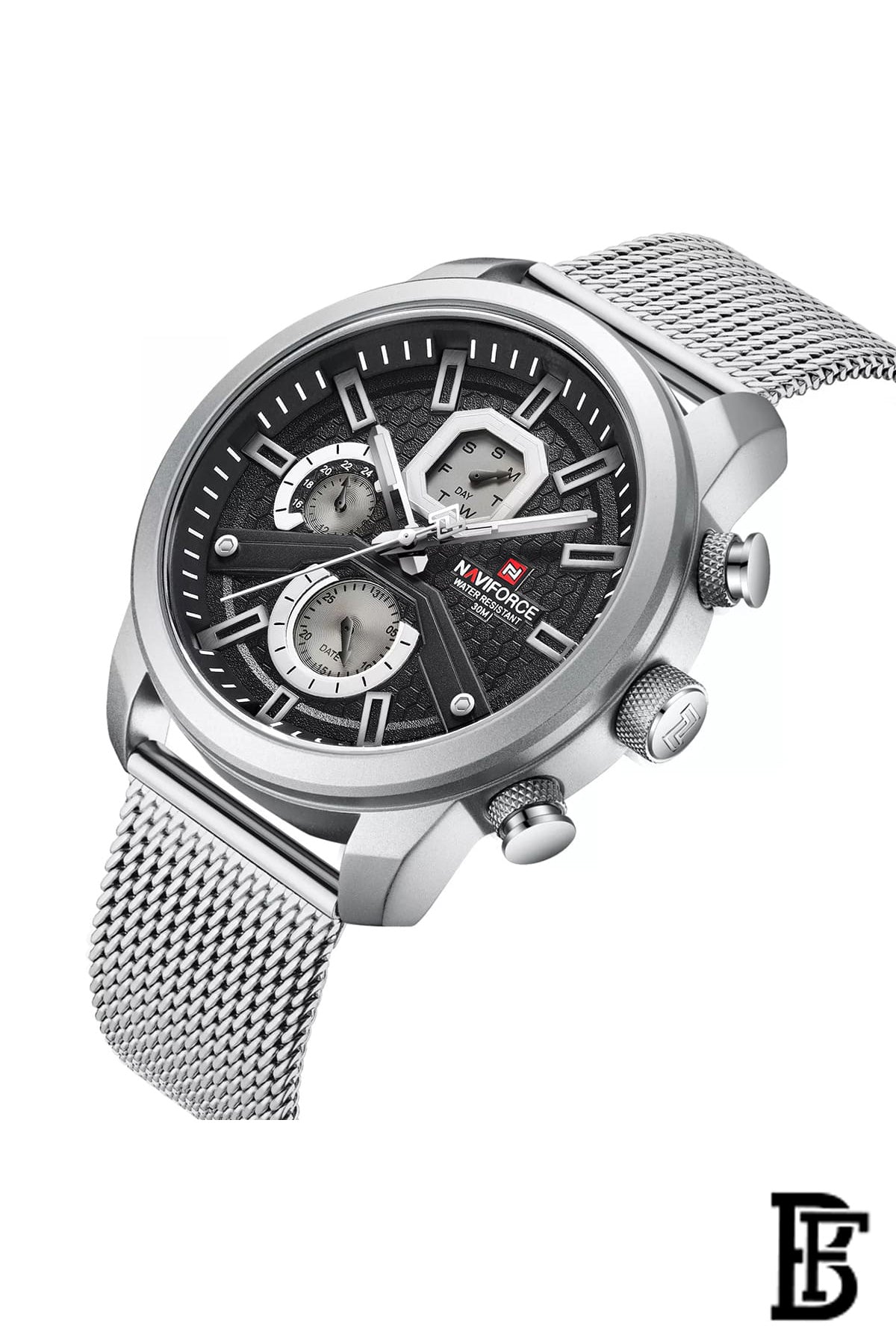 NAVIFORCE NF9211S SB   MEN'S Stainless Steel Analog Wrist Watch image 2