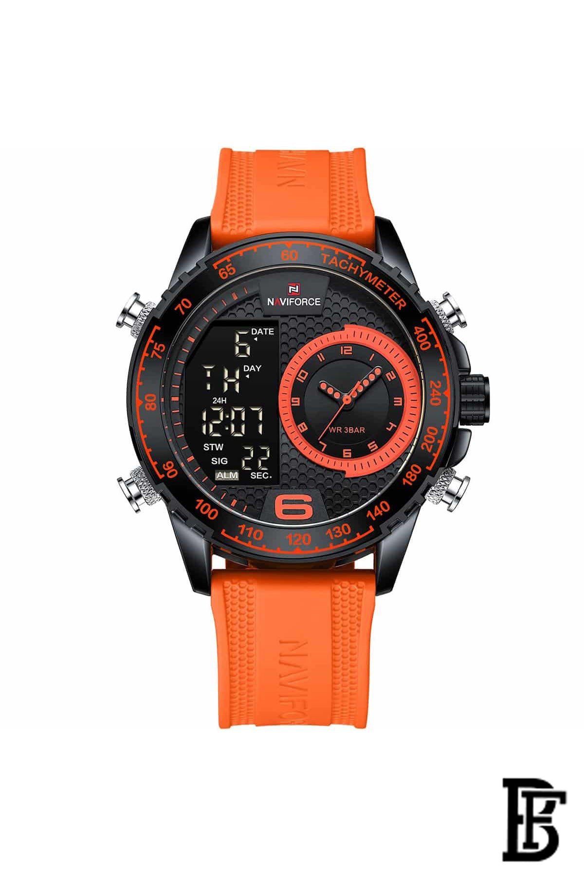 Naviforce NF9199T B/O/O Men's Analog Silicone Watch image 0