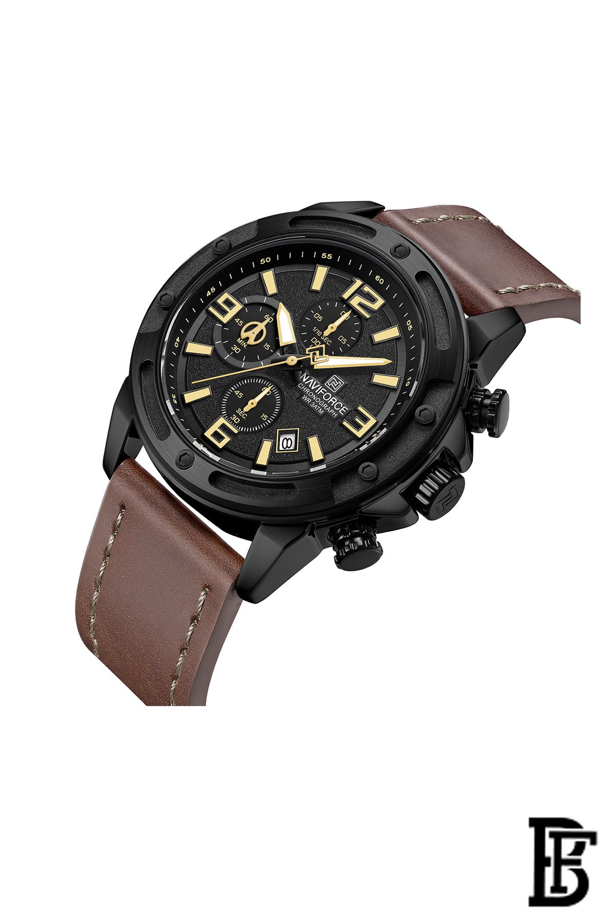 NAVIFORCE Leather Analog Wrist Watch NF 8074 BYBN image 2
