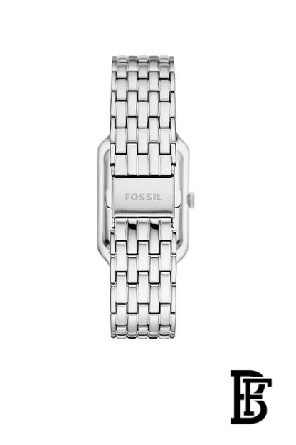 Fossil Raquel Three Hand Date Mother of Pearl Dial Silver Steel Strap Watch for Women - ES5306 image 2