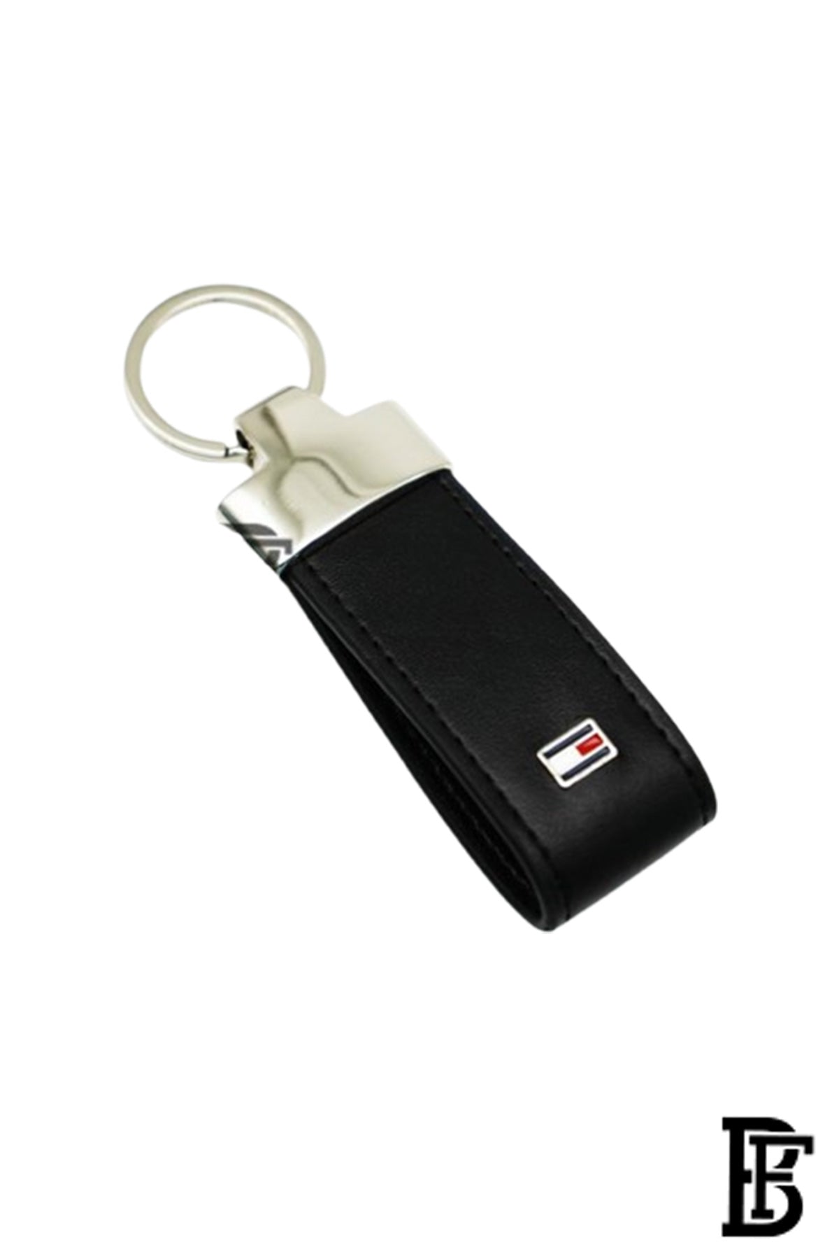 Tommy Hilfiger Salto Men Leather Gift Set of Wallet+Card Case+Keyfob - blue/blue+blue/Black image 4