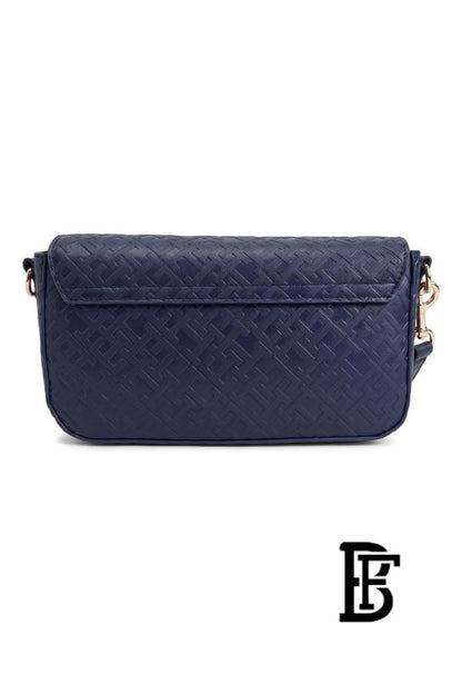 Tommy Hilfiger Blue Leather Women Handbag AW0AW16010 – Elegant Everyday Shoulder Bag image 4