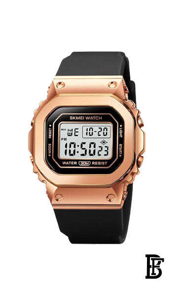 SKMEI  Digital Watch for Men Women Waterproof Outdoor Military Sports SK1769 Black-Gold image 1