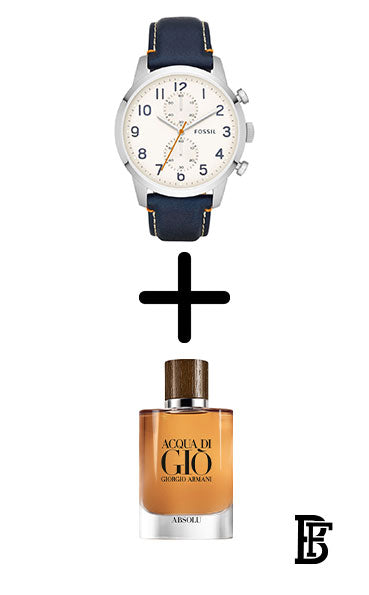 FOSSIL FS4932 Men's Townsman Water Resistant Chronograph Watch + Gift perfume tester 30 ml image 1