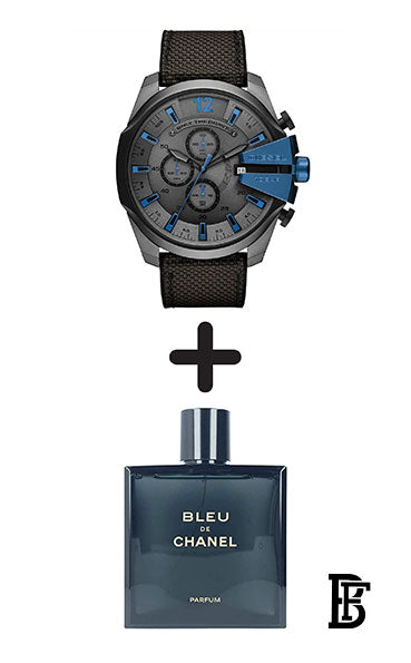 DIESEL Men's Only The Brave Chronograph Watch DZ4500 + Gift perfume Tester 30 ml image 0