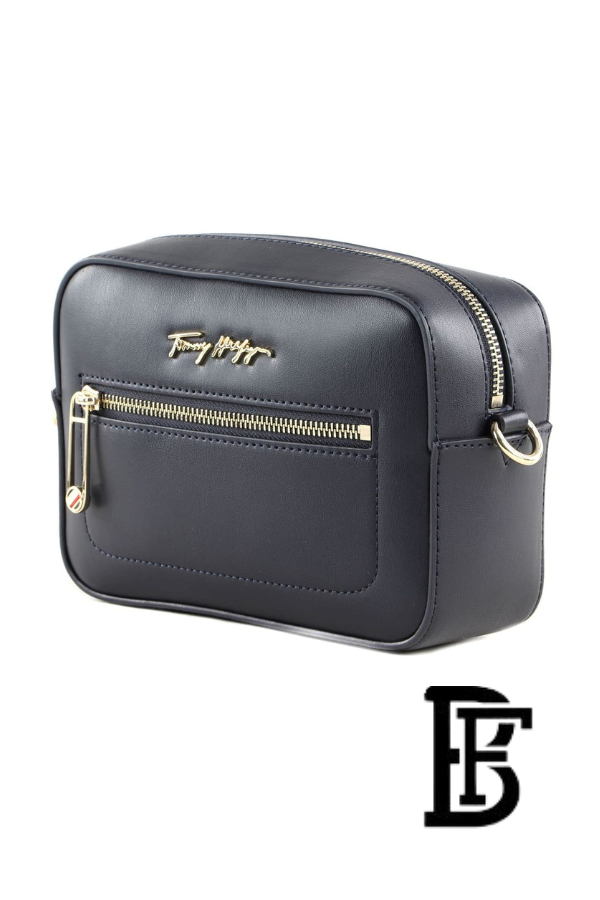 Tommy Hilfiger Navy Blue Leather Women Cross Body bag Aw0Aw12184– Elegant Everyday Crossbody image 6