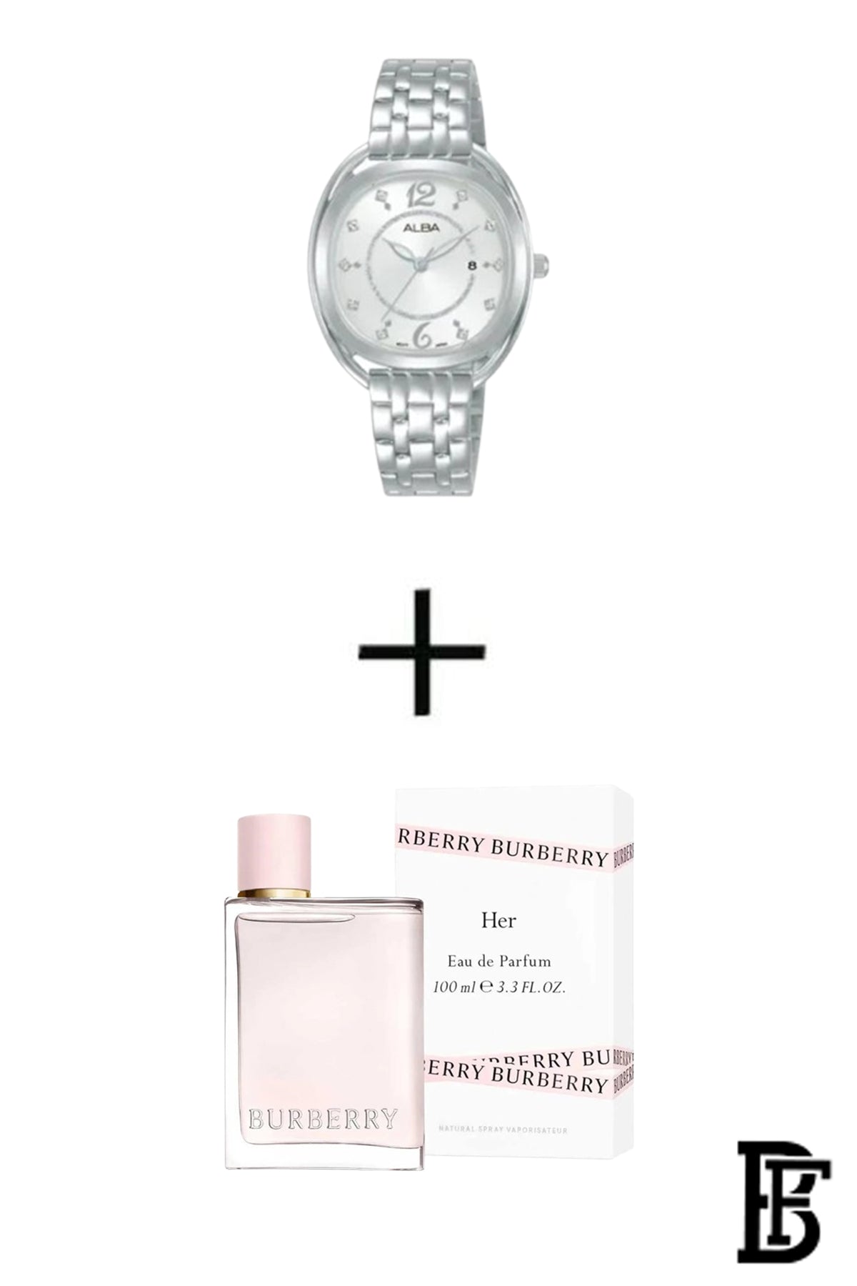 ALBA  ladies's Active hand Watch Stalinless steen strap AH7BH5X + Gift BURBERRY Her Eau De Parfum 100ml image 1