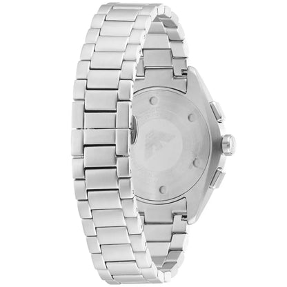 Emporio Armani Claudio Men’s Chronograph Watch AR11480 – Green Dial, Silver Metal Strap