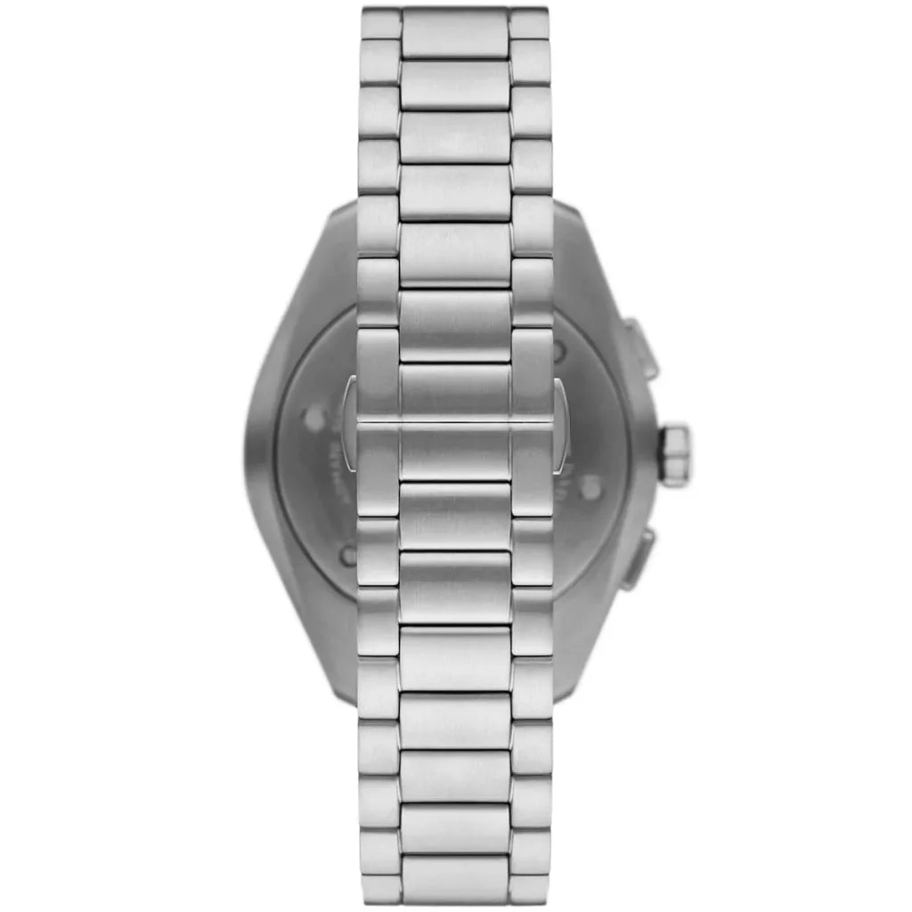 Emporio Armani Claudio Men’s Chronograph Watch AR11480 – Green Dial, Silver Metal Strap