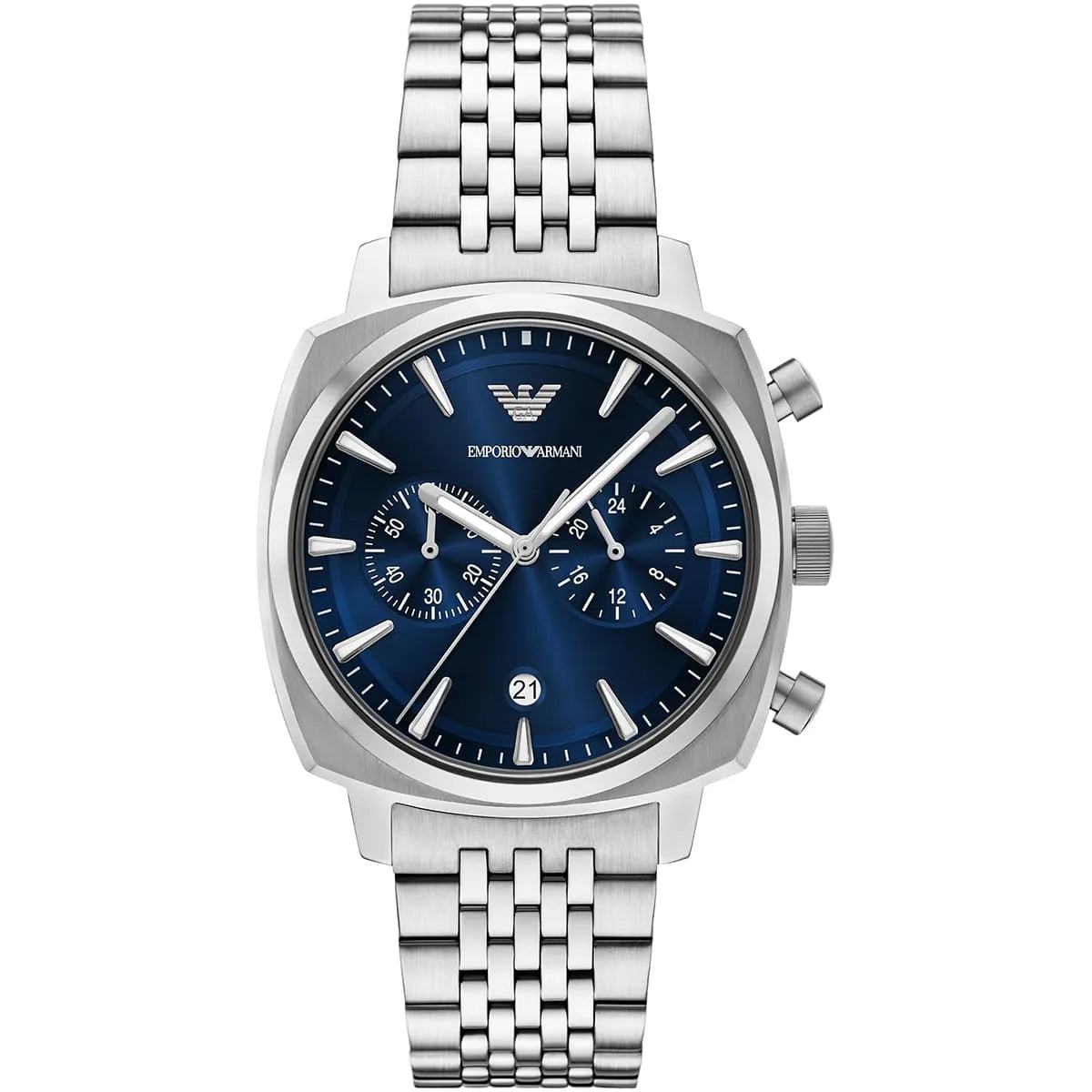 Emporio Armani Carlo Men’s Watch AR11688 – Blue Dial & Silver Stainless Steel Strap