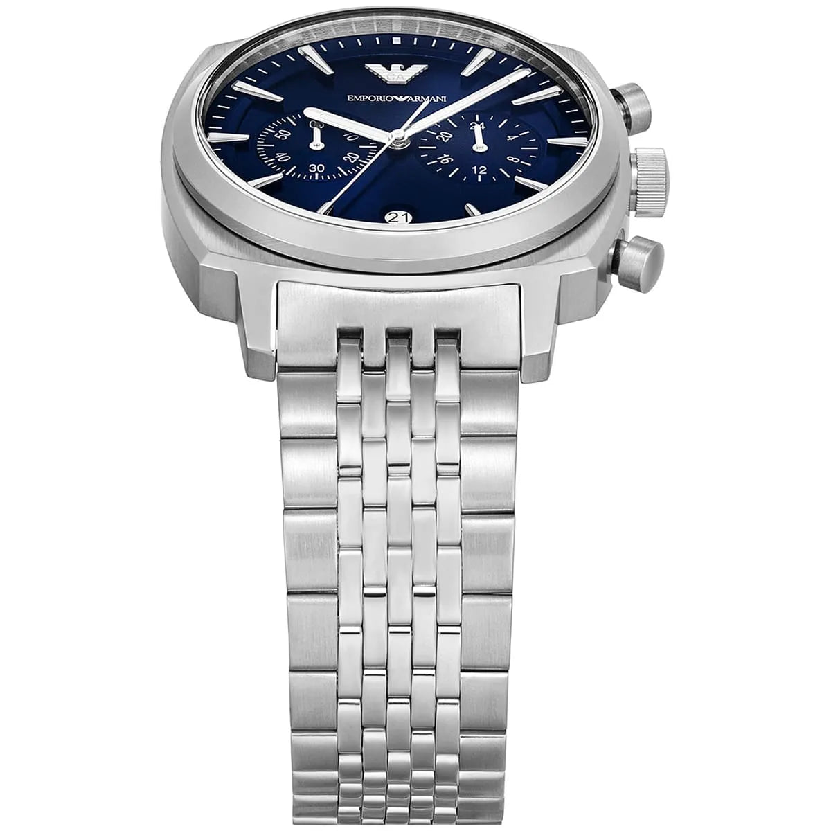 Emporio Armani Carlo Men’s Watch AR11688 – Blue Dial & Silver Stainless Steel Strap
