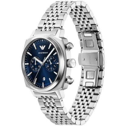 Emporio Armani Carlo Men’s Watch AR11688 – Blue Dial & Silver Stainless Steel Strap