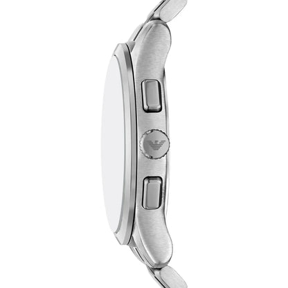 Emporio Armani Dario Men's Watch AR11691 – Black Dial Chronograph & Silver Stainless Steel Strap 42mm