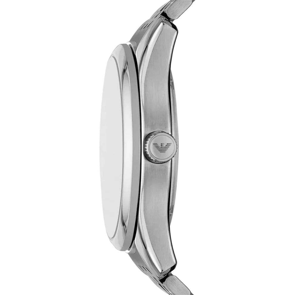 Emporio Armani Antonio Men's Watch AR60091 – Green Dial Automatic & Silver Stainless Steel Strap 43mm
