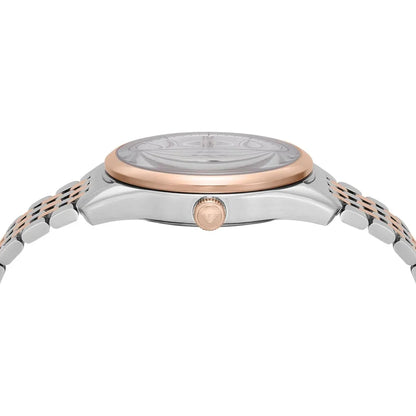 Emporio Armani Antonio Men's Watch AR60092 – Skeleton White Dial Automatic & Two-Tone Stainless Steel Strap 43mm