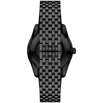 Emporio Armani Antonio Men's Watch AR60093 – Black Dial Automatic & Black Stainless Steel Strap 43mm