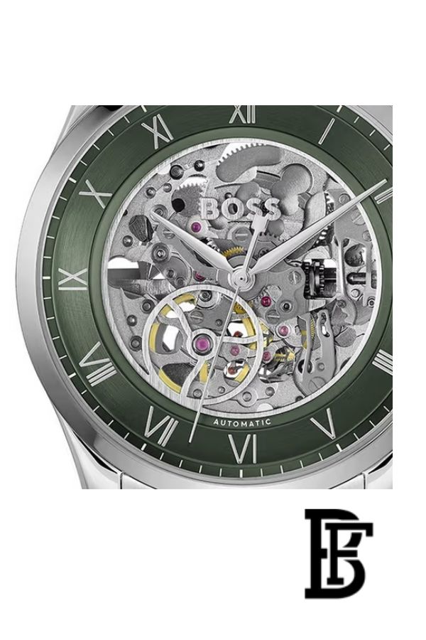 BOSS by Hugo Boss Stainless Steel Green Dial Mechanical-Automatic Men's Watch - 1514236 image 2