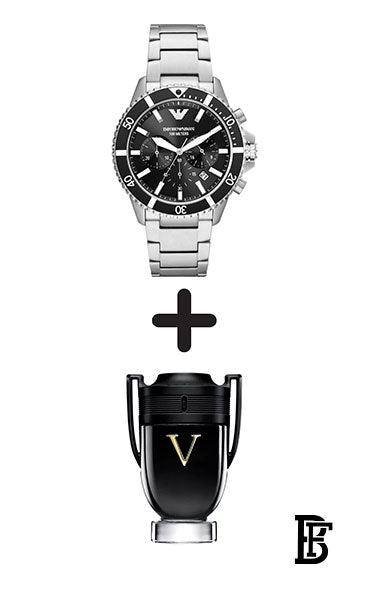 EMPORIO ARMANI Men's Chronograph Round Quartz Wrist Watch AR11360 + Gift perfume Tester 30 ml image 1