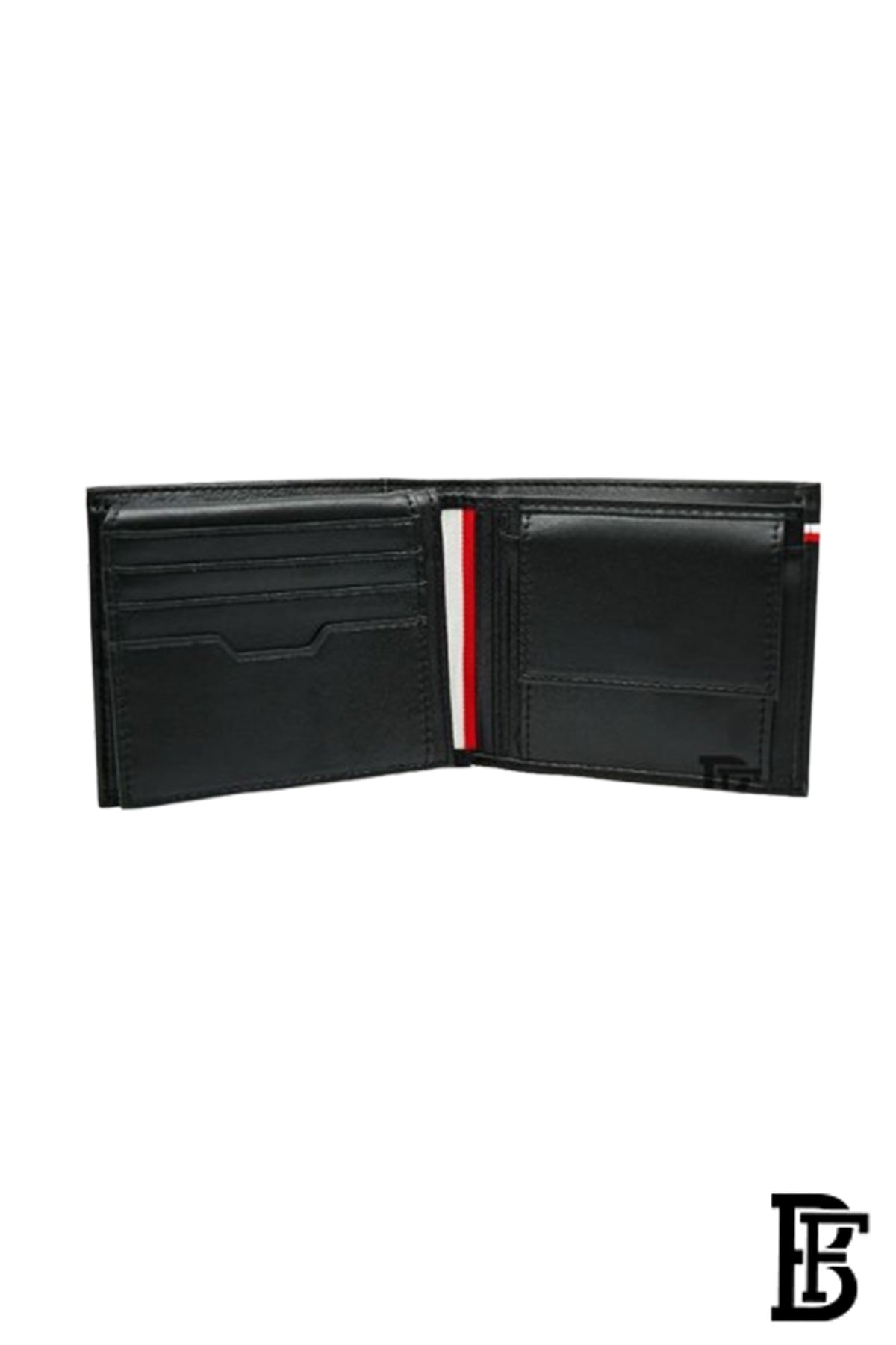 Leather Coin And Credit Card Wallet BLACK- LEATHER image 4