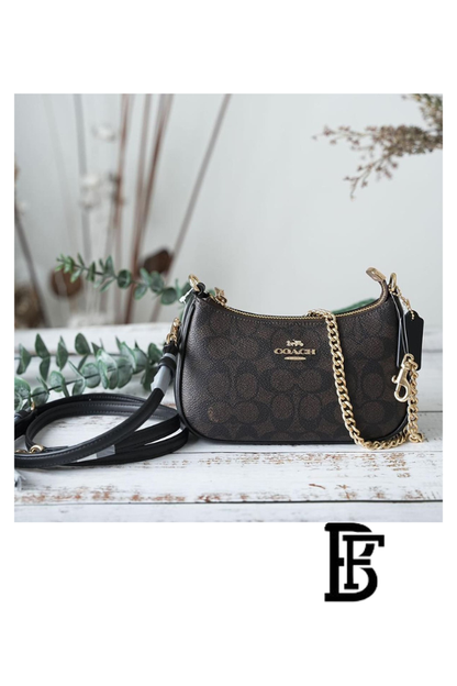 Coach Brown  Women Shoulder Bag Cv933  – Elegant Everyday Shoulder Bag image 5