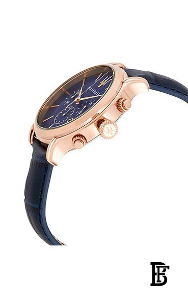 MASERATI Men's Leather Analog Watch R8871618007 image 4