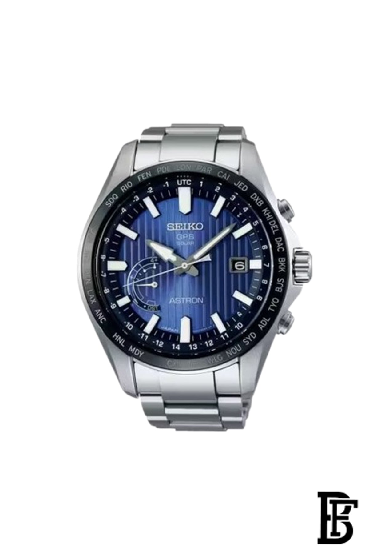 SEIKO Men's Hand Watch ASTRON Stainless Steel Band, Blue Dial SSE159J1 image 0