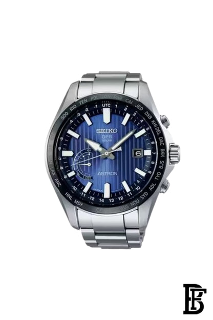 SEIKO Men's Hand Watch ASTRON Stainless Steel Band, Blue Dial SSE159J1 image 0