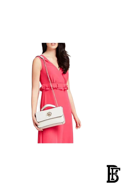 GUESS Eco Brenton Flap Shoulder Bag Latte Logo BAG0025 image 3
