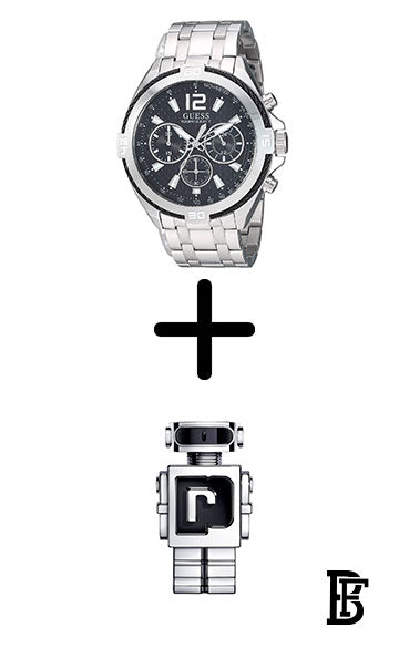 GUESS Men's Water Resistant Chronograph Watch W1258G1 + Gift perfume Tester 30 ml image 0