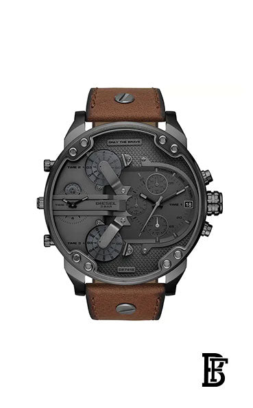 DIESEL Men's Renewed - Leather Analog Wrist Watch DZ7413 image 1