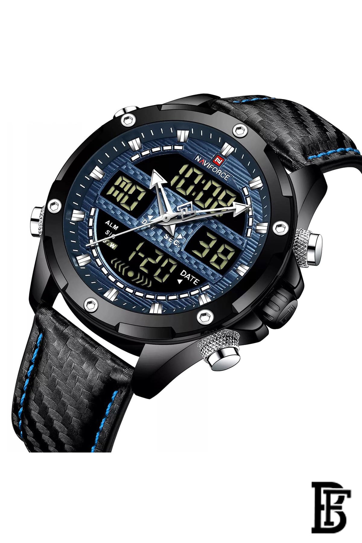 Naviforce NF9194 BBEB      Men's Analog Leather Watch image 2