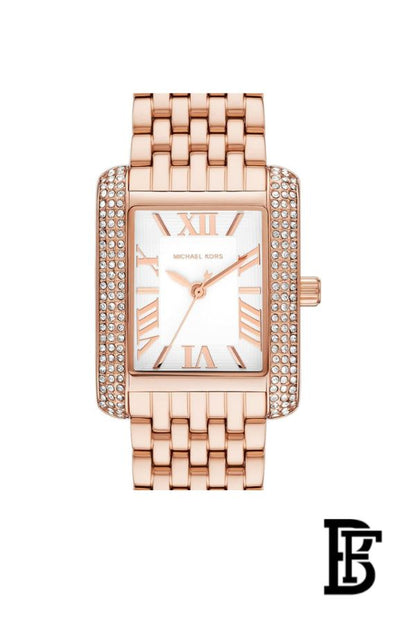 Michael Kors Emery Women's Watch, Rectangular Stainless Steel Watch for Women with Steel or Leather Band MK4743 image 2