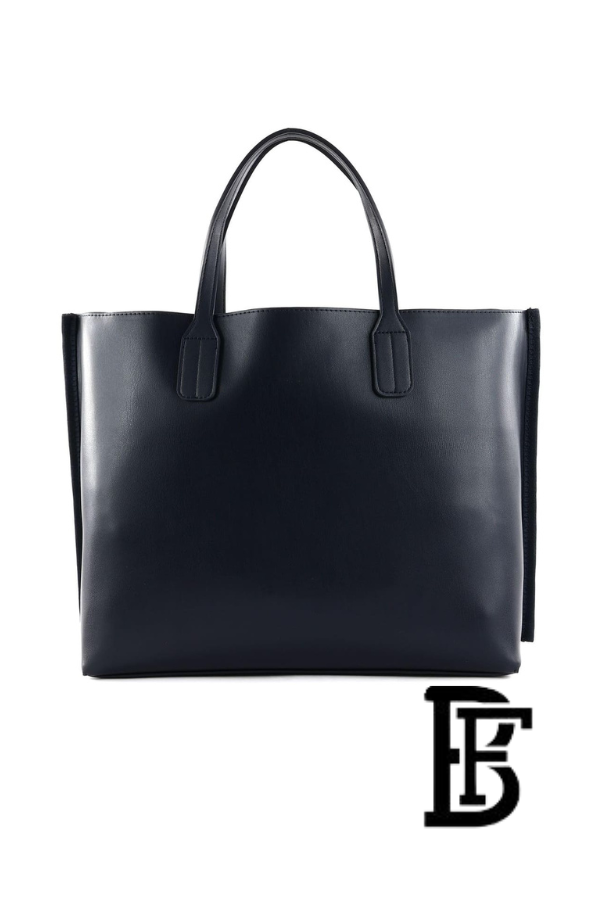 Tommy Hilfiger Navy Blue Leather Women Handbag and cross Aw0Aw16409 – Elegant Everyday Crossbody and hand image 9