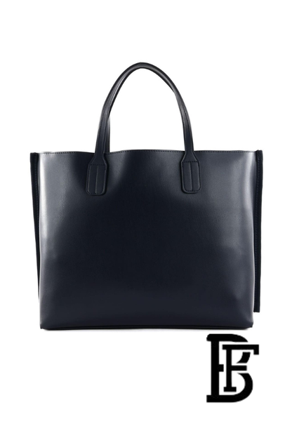 Tommy Hilfiger Navy Blue Leather Women Handbag and cross Aw0Aw16409 – Elegant Everyday Crossbody and hand image 9