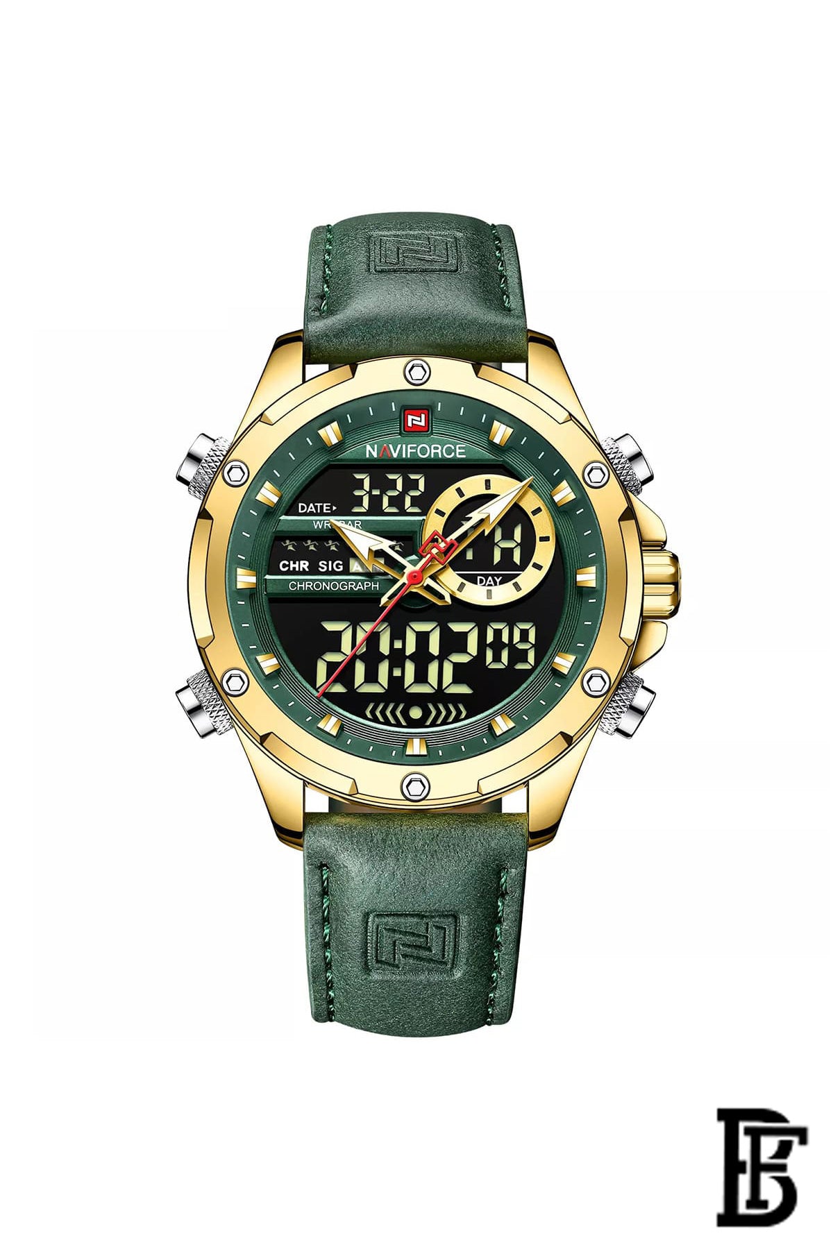 Naviforce NF9208  GGNGN   Men's Analog Leather Watch image 0