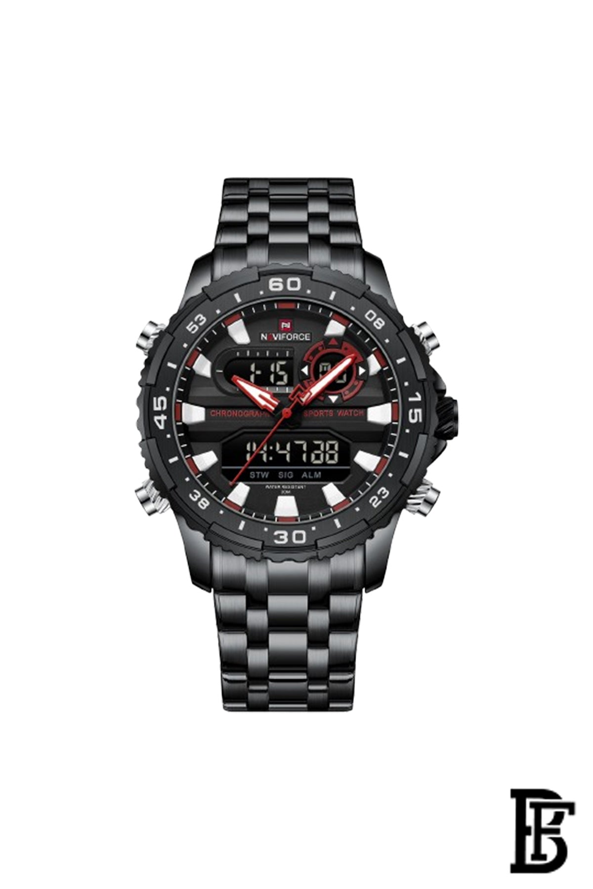 NAVIFORCE NF9234 BRB  MEN'S Stainless Steel Analog Wrist Watch image 1