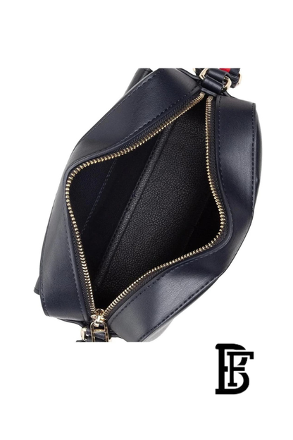 Tommy Hilfiger Blue Leather Women Handbag Aw0Aw11073 – Elegant Everyday Shoulder Bag image 8