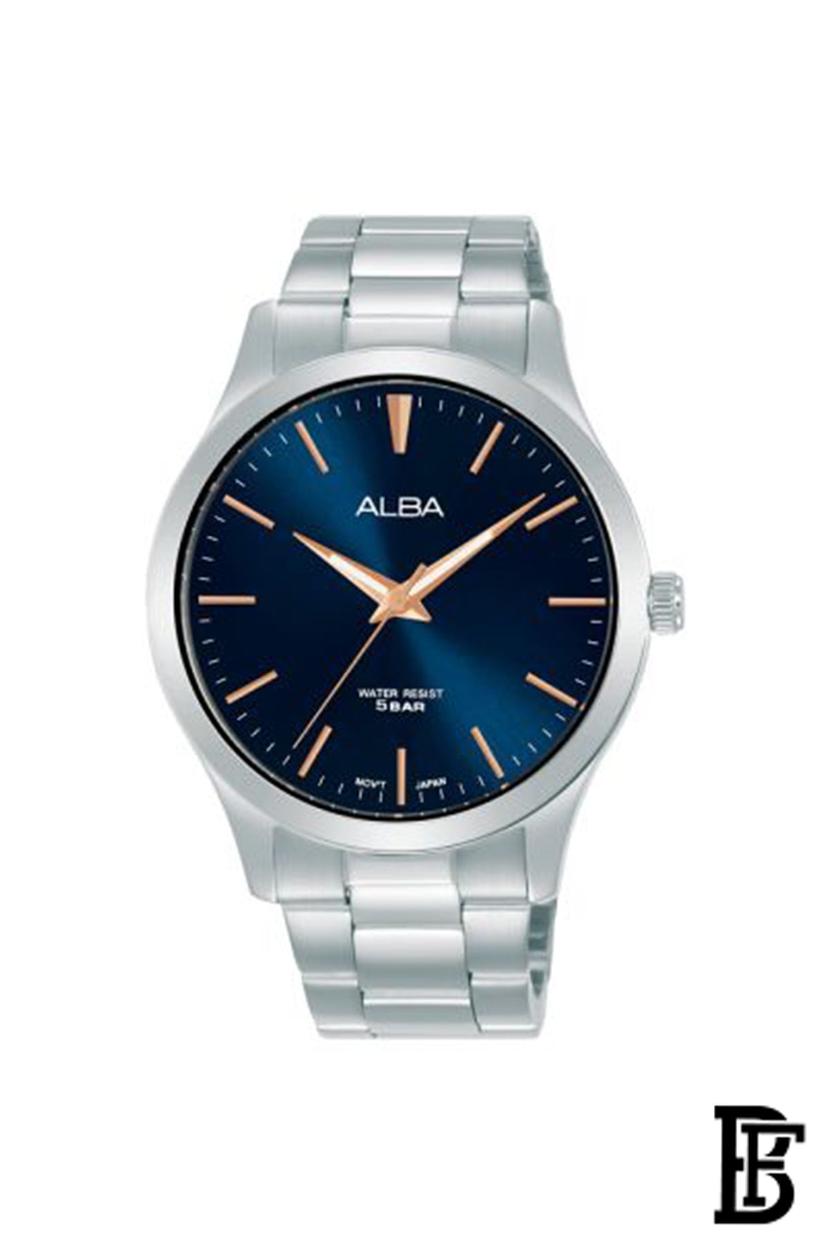 Alba ARSZ01X Men's Stainless Steel Quartz Analog Wrist Watch      Warranty from Elaraby Group + Gift Versace Eros For Men PU100 image 2
