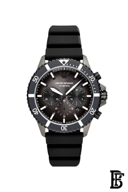 Emporio Armani Men's Chronograph Round Shape Silicone Strap Watch AR11515 image 0
