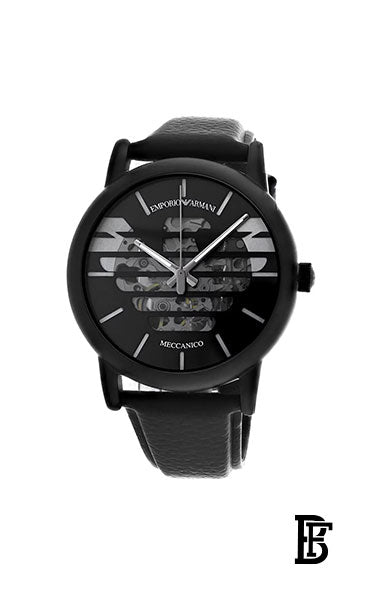 EMPORIO ARMANI Men's Luigi Water Resistance Leather Analog Watch AR60032 - 43 mm - Black + Gift perfume Tester 30 ml image 2