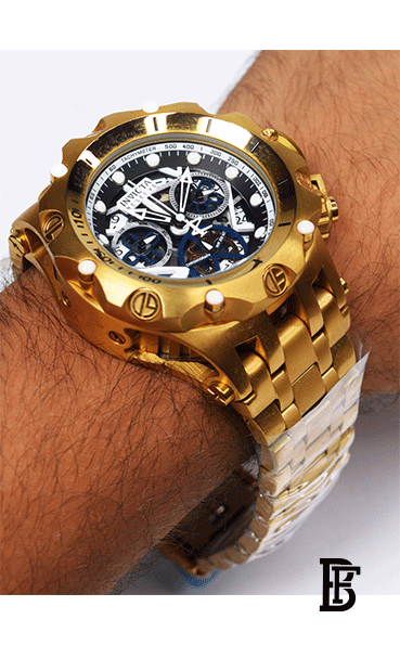 Invicta Reserve Venom Swiss Ronda Z60 Caliber Men's Watch - 51mm, Gold image 2