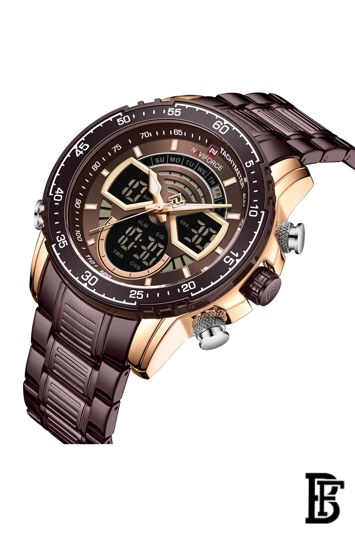 NAVIFORCE NF9189 RGCE    MEN'S Stainless Steel Analog Wrist Watch image 2