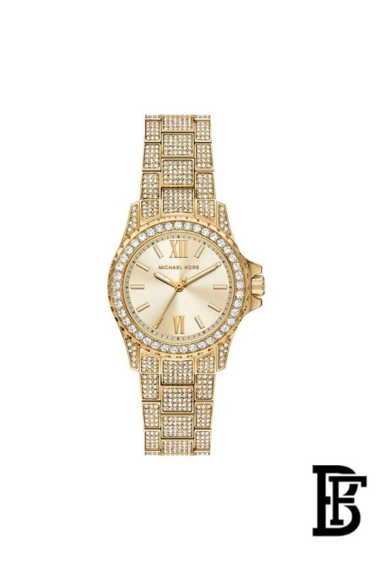 Michael Kors Mini Everest Women's Watch MKO1196 – Gold Dial & Stainless Steel Strap image 1