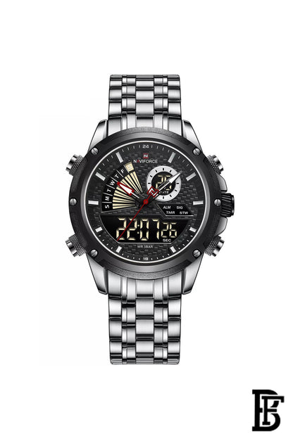 NAVIFORCE NF9205   SB      MEN'S Stainless Steel Analog Wrist Watch image 1
