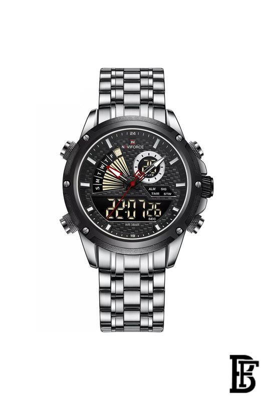 NAVIFORCE NF9205   SB      MEN'S Stainless Steel Analog Wrist Watch image 1